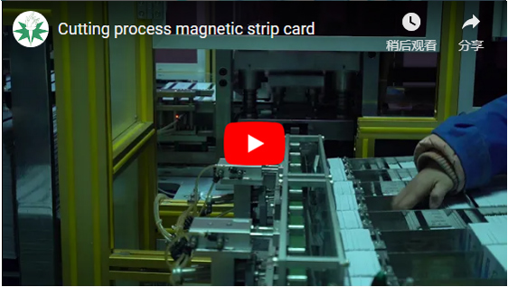 Carte à bande magnétique pour processus de coupe